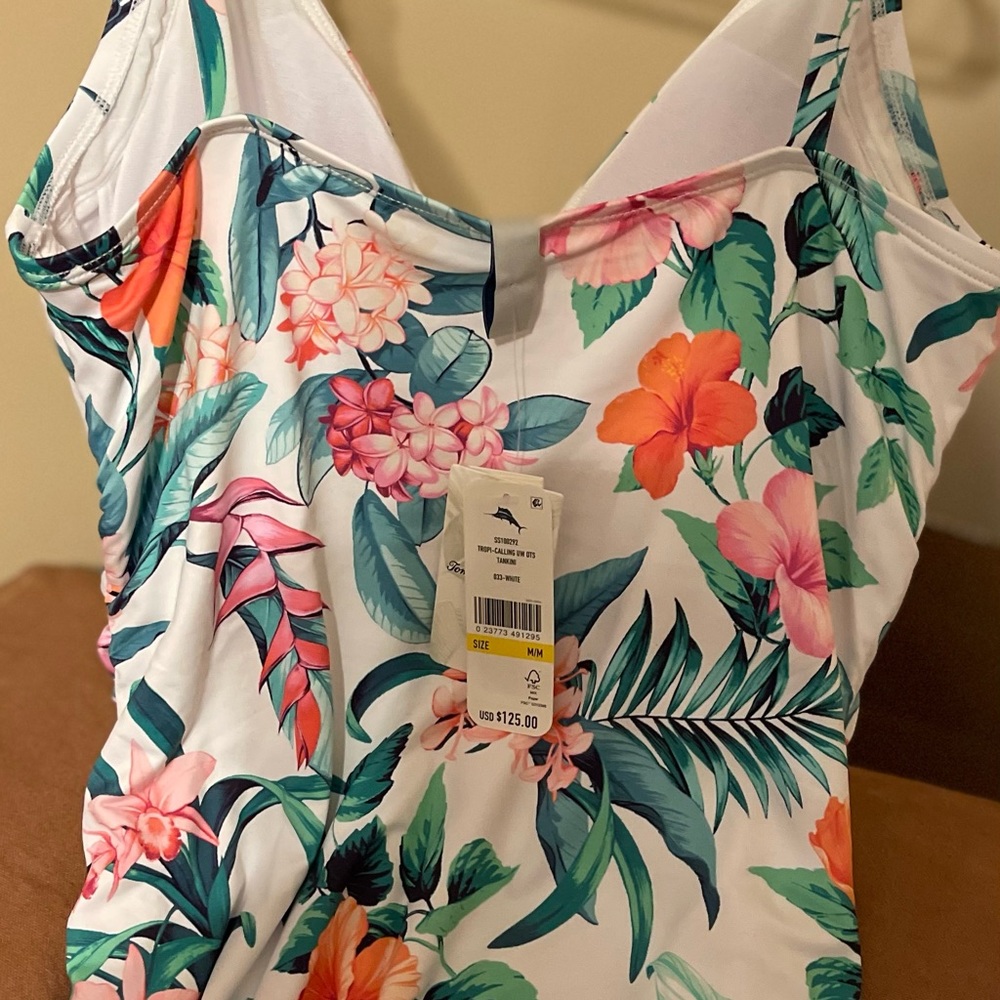 Tommy Bahama Tropi-Calling tankini and twist in high waist bikini bottoms - Picture 5 of 7